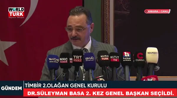 RİZE-PAZAR'LI  DR.SÜLEYMAN BASA TİMBİR GENEL KURULUN'DA  2. KEZ  GENEL BAŞKAN  SEÇİLDİ...