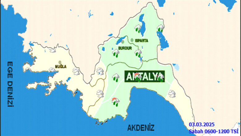  Antalya yeni haftayı yağışla karşılıyor – Birlik Haber Ajansı
