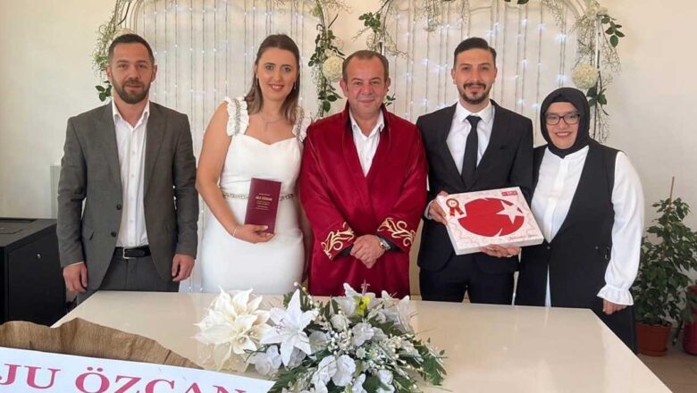  Polis Günü’nde  polis çiftin nikahını Başkan Tanju Özcan kıydı – Birlik Haber Ajansı